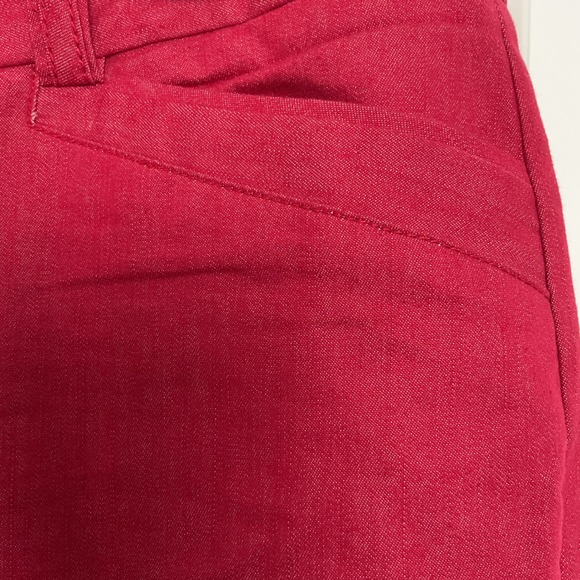 Larry Levine Dress Pants Career Trouser Stretch Red Size 12 - Picture 4 of 4